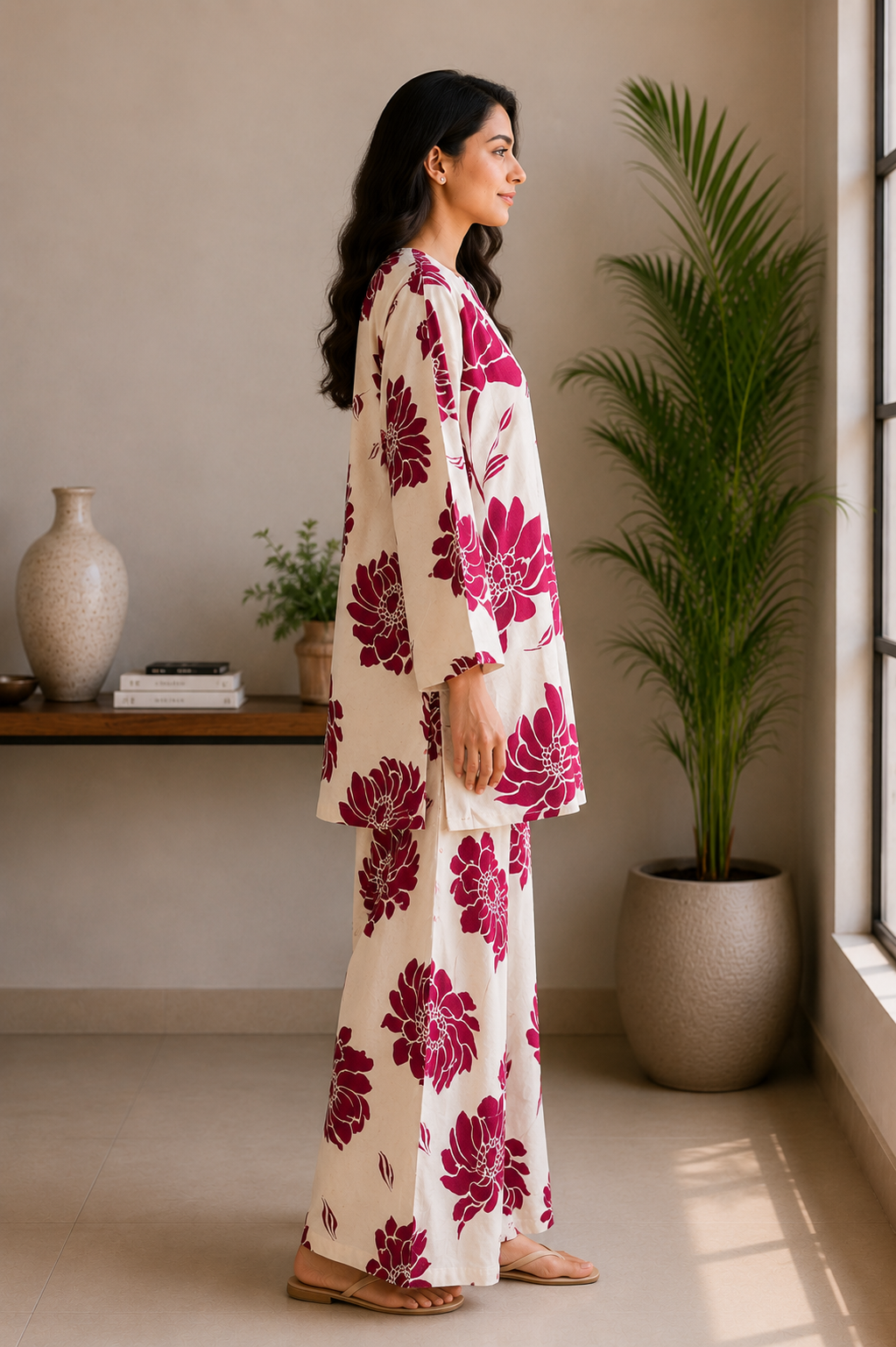 Flex printed cotton coord set