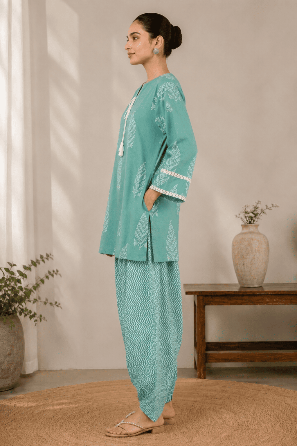 Pista green farshi set