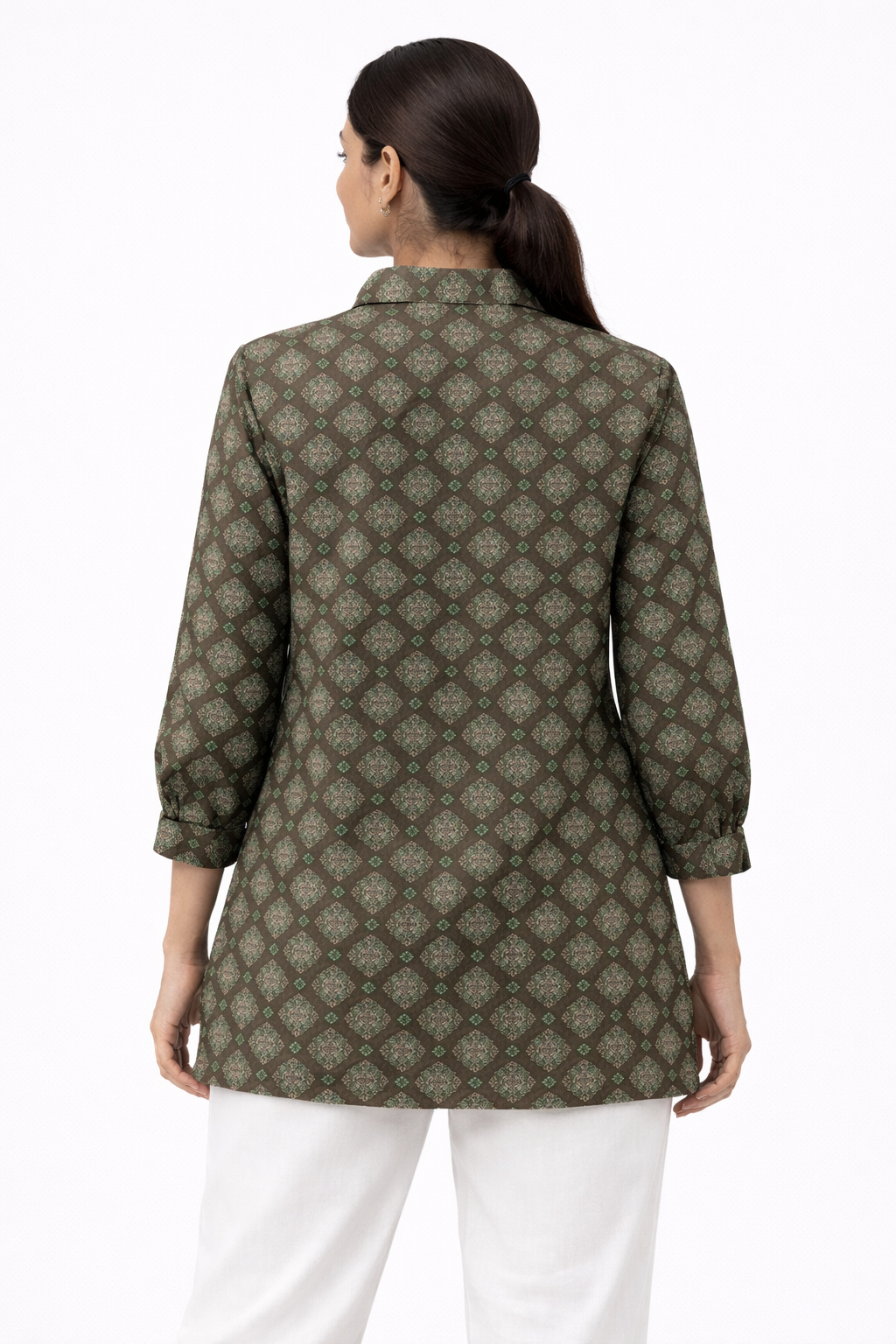 Green cotton shirt